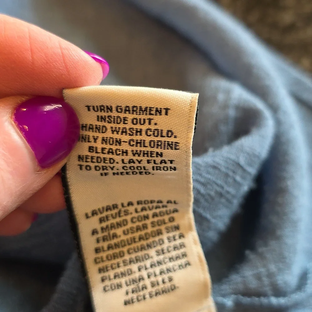 GUC 1X Zac & Rachel Blue Applique And Lace Accent Top - Picture 8 of 8